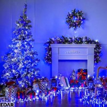 Instalatie De Craciun LED Cu Alimentare Priza EDAR, Liniara, Interior/Exterior, Jocuri De Lumini, Fir Transparent, Rola 50 M,...