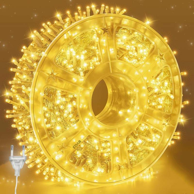 Instalatie De Craciun LED Cu Alimentare Priza EDAR, Liniara, Interior/Exterior, Jocuri De Lumini, Fir Transparent, Rola 100 M... Instalatie De Craciun LED Cu Alimentare Priza EDAR, Liniara, Interior/Exterior, Jocuri De Lumini, Fir Transparent, Rola 100 M...