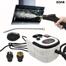 Aparat De Curatat Cu Aburi Portabil EDAR – Multifunctional, 2500W, Rezervor 1200 ml, 6 Accesorii, Alb/Negru