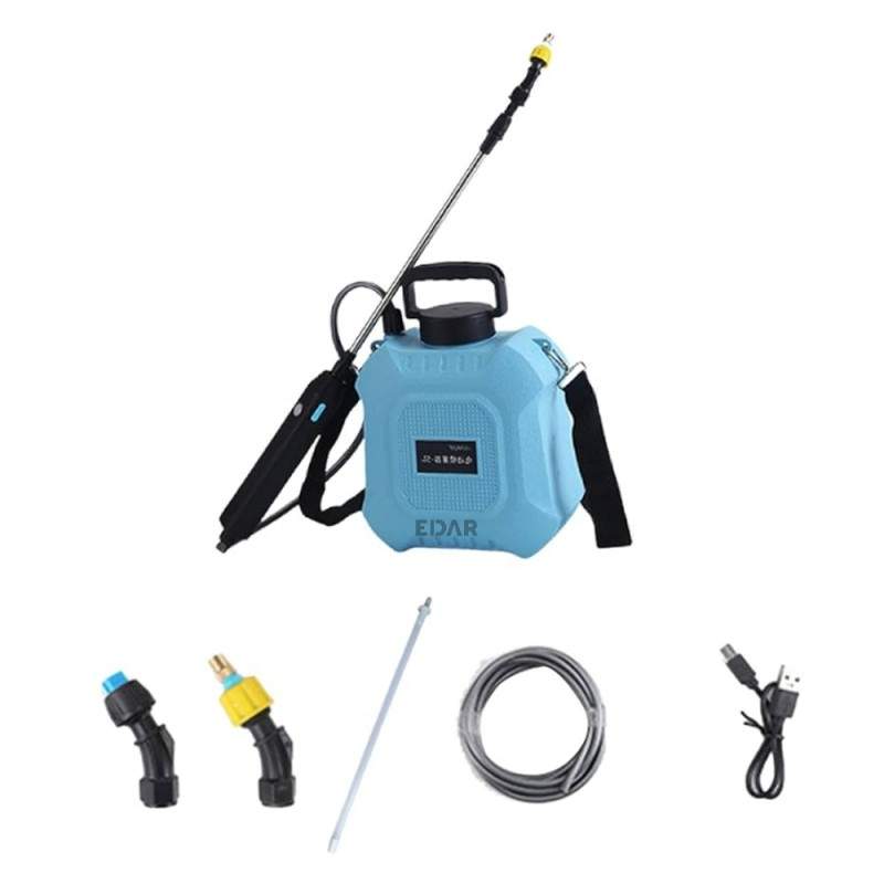 Stropitoare Electrica EDAR Cu Acumulator – 5L, Tija Telescopica, 3 Duze, Incarcare USB, Verde/Negru Stropitoare Electrica EDAR Cu Acumulator – 5L, Tija Telescopica, 3 Duze, Incarcare USB, Verde/Negru