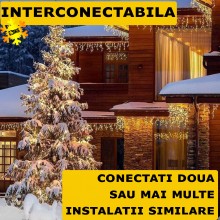 Instalatie Craciun Tip Turturi/Franjuri SIKS, 25 Metri, 640 Led-uri, Pentru Casa / Gradina / Gard, Cu 8 Jocuri De Lumini, Fra... Instalatie Craciun Tip Turturi/Franjuri SIKS, 25 Metri, 640 Led-uri, Pentru Casa / Gradina / Gard, Cu 8 Jocuri De Lumini, Fra...