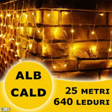 Instalatie Craciun Tip Turturi/Franjuri SIKS, 25 Metri, 640 Led-uri, Pentru Casa / Gradina / Gard, Cu 8 Jocuri De Lumini, Fra... Instalatie Craciun Tip Turturi/Franjuri SIKS, 25 Metri, 640 Led-uri, Pentru Casa / Gradina / Gard, Cu 8 Jocuri De Lumini, Fra...