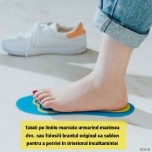 Branturi Ortopedice EDAR din Silicon cu Gel, Marime 38-42, Pentru Pantofi Fara Toc, Confort si Amortizare