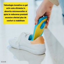 Branturi Ortopedice EDAR din Silicon cu Gel, Marime 38-42, Pentru Pantofi Fara Toc, Confort si Amortizare
