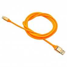 Cablu EDAR USB Tip C, 1m, Portocaliu, Pentru Incarcare si Transfer Date, Compatibil Universal