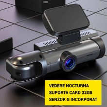 Camera Auto Tripla EDAR Pro T3, DVR Super Full HD 1080P, HDR, Vedere Noapte, Inregistrare Interior si Marsarier, Monitorizare...