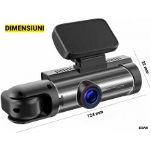Camera Auto Tripla EDAR Pro T3, DVR Super Full HD 1080P, HDR, Vedere Noapte, Inregistrare Interior si Marsarier, Monitorizare...