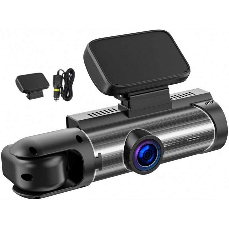 Camera Auto Tripla EDAR Pro T3, DVR Super Full HD 1080P, HDR, Vedere Noapte, Inregistrare Interior si Marsarier, Monitorizare...