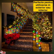 Instalatie Craciun Tip Turturi/Franjuri SIKS, 15 Metri, 300 Led-uri, Pentru Casa / Gradina / Gard, Cu 1 Joc De Lumini, Franju... Instalatie Craciun Tip Turturi/Franjuri SIKS, 15 Metri, 300 Led-uri, Pentru Casa / Gradina / Gard, Cu 1 Joc De Lumini, Franju...