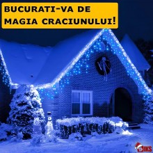 Instalatie Craciun Tip Turturi SIKS 25 Metri, 640 Led-uri, Pentru Casa / Gradina / Gard, Cu 8 Jocuri De Lumini, Franjuri Curg... Instalatie Craciun Tip Turturi SIKS 25 Metri, 640 Led-uri, Pentru Casa / Gradina / Gard, Cu 8 Jocuri De Lumini, Franjuri Curg...