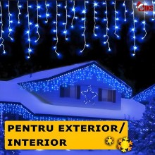 Instalatie Craciun Tip Turturi SIKS 25 Metri, 640 Led-uri, Pentru Casa / Gradina / Gard, Cu 8 Jocuri De Lumini, Franjuri Curg... Instalatie Craciun Tip Turturi SIKS 25 Metri, 640 Led-uri, Pentru Casa / Gradina / Gard, Cu 8 Jocuri De Lumini, Franjuri Curg...