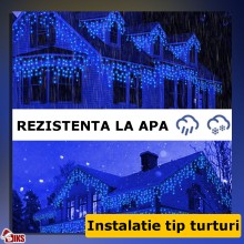 Instalatie Craciun Tip Turturi/Franjuri SIKS, 25 Metri, 640 Led-uri, Pentru Casa / Gradina / Gard, Cu 1 Joc De Lumini, Franju... Instalatie Craciun Tip Turturi/Franjuri SIKS, 25 Metri, 640 Led-uri, Pentru Casa / Gradina / Gard, Cu 1 Joc De Lumini, Franju...