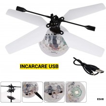 Minge Zburatoare EDAR cu LED, Tip Drona Crystal Ball, Control Senzor Miscare, Incarcare USB, Joc Interactiv Multicolor Minge Zburatoare EDAR cu LED, Tip Drona Crystal Ball, Control Senzor Miscare, Incarcare USB, Joc Interactiv Multicolor