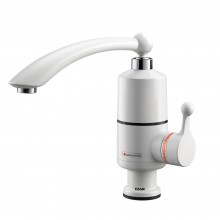 Robinet Electric EDAR Pentru Incalzire Apa Instant, Montare pe Chiuveta, 3000 W, Ideal pentru Bucatarie, Baie, Alb