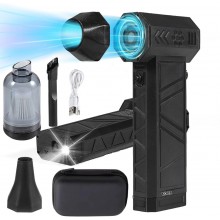 Suflanta si Aspirator Portabil EDAR, 2 in 1, Fara Fir, 15W, 140000 RPM, Baterie 8000 mAh, Curatare Prafului pentru PC, Tastat...