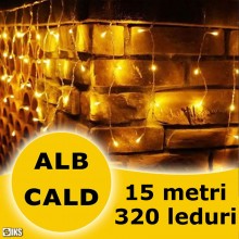 Instalatie Craciun Tip Turturi/Franjuri SIKS, 15 Metri, 320 Led-uri, Pentru Casa / Gradina / Gard, Cu 8 Jocuri De Lumini, Fra... Instalatie Craciun Tip Turturi/Franjuri SIKS, 15 Metri, 320 Led-uri, Pentru Casa / Gradina / Gard, Cu 8 Jocuri De Lumini, Fra...