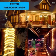 Banda Decorativa Craciun EDAR, 10 m, 480 LED SMD2835, Alb Cald, IP65, Protectie Flexibila, Interconectabila, 220V, Exterior s... Banda Decorativa Craciun EDAR, 10 m, 480 LED SMD2835, Alb Cald, IP65, Protectie Flexibila, Interconectabila, 220V, Exterior s...