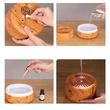 Umidificator SIKS® in forma de anvelopa, difuzor aroma, purificator aer, rezervor 300 ml, lemn deschis Umidificator SIKS® in forma de anvelopa, difuzor aroma, purificator aer, rezervor 300 ml, lemn deschis