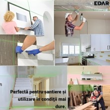 Nivela Laser 3D & 4D EDAR Cu Auto-Nivelare – 16 Linii, 4x360º, Laser Verde 532nm – Kit Complet Profesional