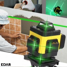 Nivela Laser 3D & 4D EDAR Cu Auto-Nivelare – 16 Linii, 4x360º, Laser Verde 532nm – Kit Complet Profesional