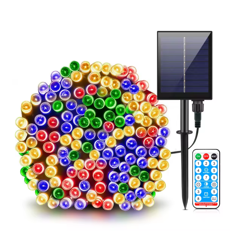 Instalatie De Craciun Liniara Solara SIKS Cu Telecomanda Pentru Exterior / Interior, 50 m, 500 LED-uri, Cu 8 Jocuri De Lumini... Instalatie De Craciun Liniara Solara SIKS Cu Telecomanda Pentru Exterior / Interior, 50 m, 500 LED-uri, Cu 8 Jocuri De Lumini...