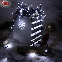 Instalatie De Craciun Liniara Led SIKS, 30 M, 300 LED-uri Mari Stil Diamant, Cu 8 jocuri de lumini, Pentru Exterior/Interior,...