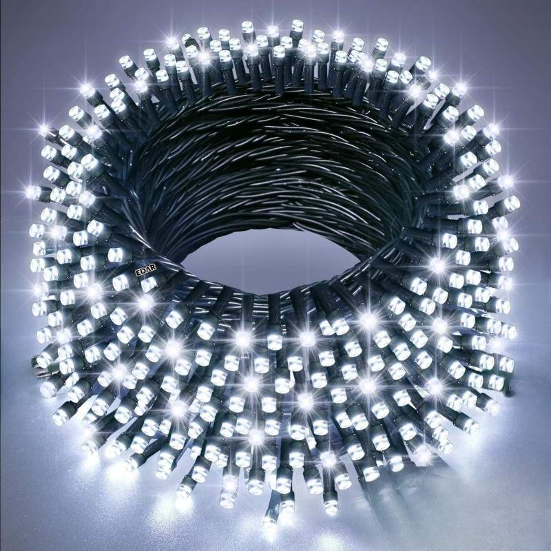 Instalatie Liniara de Craciun EDAR, 30 m, 300 LED-uri Mari Stil Diamant, Alb rece, 8 Jocuri de Lumini, Interconectabila, Pent... Instalatie Liniara de Craciun EDAR, 30 m, 300 LED-uri Mari Stil Diamant, Alb rece, 8 Jocuri de Lumini, Interconectabila, Pent...