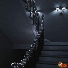 Instalatie De Craciun Liniara SIKS, 72 m, 800 LED-uri, Cu 8 jocuri de lumini, Pentru Exterior/Interior, Brad, Casa, Foisor, F...