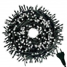 Instalatie De Craciun Liniara SIKS, 72 m, 800 LED-uri, Cu 8 jocuri de lumini, Pentru Exterior/Interior, Brad, Casa, Foisor, F...