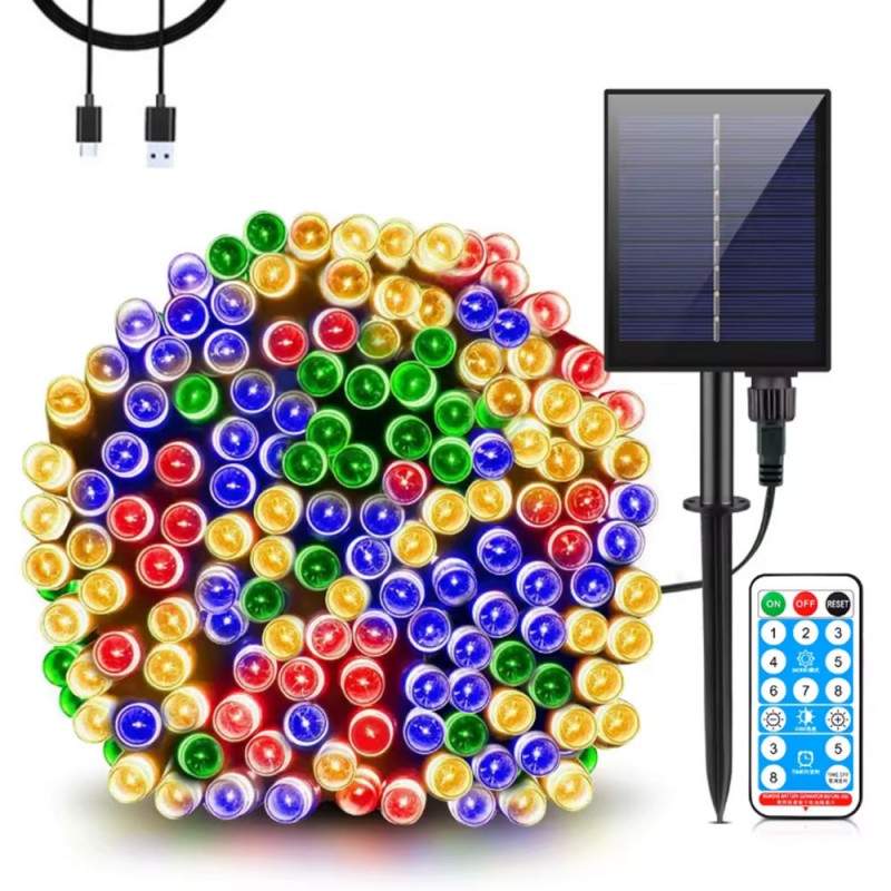 Instalatie De Craciun Liniara Solara SIKS Cu Telecomanda Pentru Exterior / Interior, 30 m, 300 LED-uri, Cu 8 Jocuri De Lumini... Instalatie De Craciun Liniara Solara SIKS Cu Telecomanda Pentru Exterior / Interior, 30 m, 300 LED-uri, Cu 8 Jocuri De Lumini...