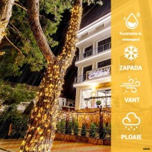 Instalatie Liniara Solara de Craciun EDAR, 50 m, 500 LED-uri Alb Calde, Telecomanda, 8 Jocuri de Lumini, Fir Verde Inchis, Pe... Instalatie Liniara Solara de Craciun EDAR, 50 m, 500 LED-uri Alb Calde, Telecomanda, 8 Jocuri de Lumini, Fir Verde Inchis, Pe...