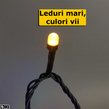 Instalatie De Craciun Liniara Led SIKS, 30 M, 300 LED-uri Mari Sidefate, Cu 8 jocuri de lumini, Pentru Exterior/Interior, Bra... Instalatie De Craciun Liniara Led SIKS, 30 M, 300 LED-uri Mari Sidefate, Cu 8 jocuri de lumini, Pentru Exterior/Interior, Bra...