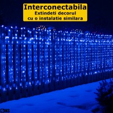 Instalatie De Craciun Tip Frajuri Curgatoare Egale SIKS, 12 Metri Lungime x 1 Metru Inaltime, Pentru Interior/Exterior, 8 Joc... Instalatie De Craciun Tip Frajuri Curgatoare Egale SIKS, 12 Metri Lungime x 1 Metru Inaltime, Pentru Interior/Exterior, 8 Joc...