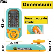 Jucarie SIKS Copii Cu Volan Interactiv, Jucarie Educativa Si Muzicala Cu Lumini, Sunete Si 2 Viteze, Circuit Curse Aventura L... Jucarie SIKS Copii Cu Volan Interactiv, Jucarie Educativa Si Muzicala Cu Lumini, Sunete Si 2 Viteze, Circuit Curse Aventura L...