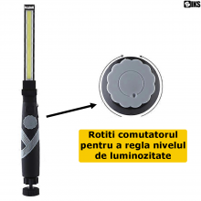 Lampa De Lucru Cu LED COB SIKS Cu Acumulator Portabila, Pentru Mecanici Auto, Birou, Casa, Rotativa 360 Grade, Portabila, Baz... Lampa De Lucru Cu LED COB SIKS Cu Acumulator Portabila, Pentru Mecanici Auto, Birou, Casa, Rotativa 360 Grade, Portabila, Baz...