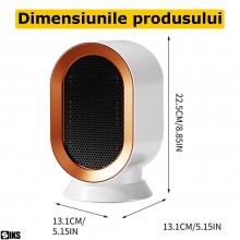 Aeroterma Electrica SIKS, Mini Incalzitor, Portabil, Incalzire Rapida 800/1200W, Termostat Reglabil 2 Trepte, Silentios, Cu P... Aeroterma Electrica SIKS, Mini Incalzitor, Portabil, Incalzire Rapida 800/1200W, Termostat Reglabil 2 Trepte, Silentios, Cu P...