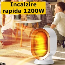Aeroterma Electrica SIKS, Mini Incalzitor, Portabil, Incalzire Rapida 800/1200W, Termostat Reglabil 2 Trepte, Silentios, Cu P... Aeroterma Electrica SIKS, Mini Incalzitor, Portabil, Incalzire Rapida 800/1200W, Termostat Reglabil 2 Trepte, Silentios, Cu P...