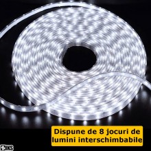 Instalatie De Craciun Tip Banda Led Pentru Exterior SIKS, Waterproof, Rola De 100 Metri, 48 Led / Metru, Cu Protectie Flexibi... Instalatie De Craciun Tip Banda Led Pentru Exterior SIKS, Waterproof, Rola De 100 Metri, 48 Led / Metru, Cu Protectie Flexibi...