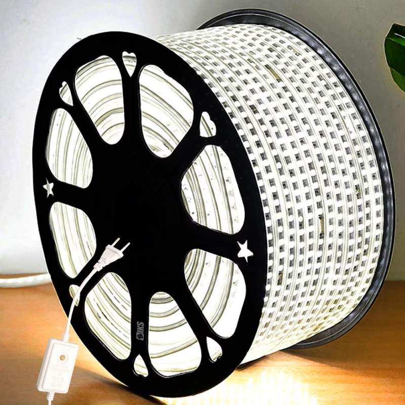 Instalatie De Craciun Tip Banda Led Pentru Exterior SIKS, Waterproof, Rola De 100 Metri, 48 Led / Metru, Cu Protectie Flexibi... Instalatie De Craciun Tip Banda Led Pentru Exterior SIKS, Waterproof, Rola De 100 Metri, 48 Led / Metru, Cu Protectie Flexibi...