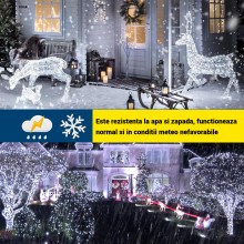 Instalatie Liniara Solara de Craciun EDAR, 10 m, 100 LED-uri Alb Reci, Telecomanda, 8 Jocuri de Lumini, Fir Verde Inchis, Pen... Instalatie Liniara Solara de Craciun EDAR, 10 m, 100 LED-uri Alb Reci, Telecomanda, 8 Jocuri de Lumini, Fir Verde Inchis, Pen...