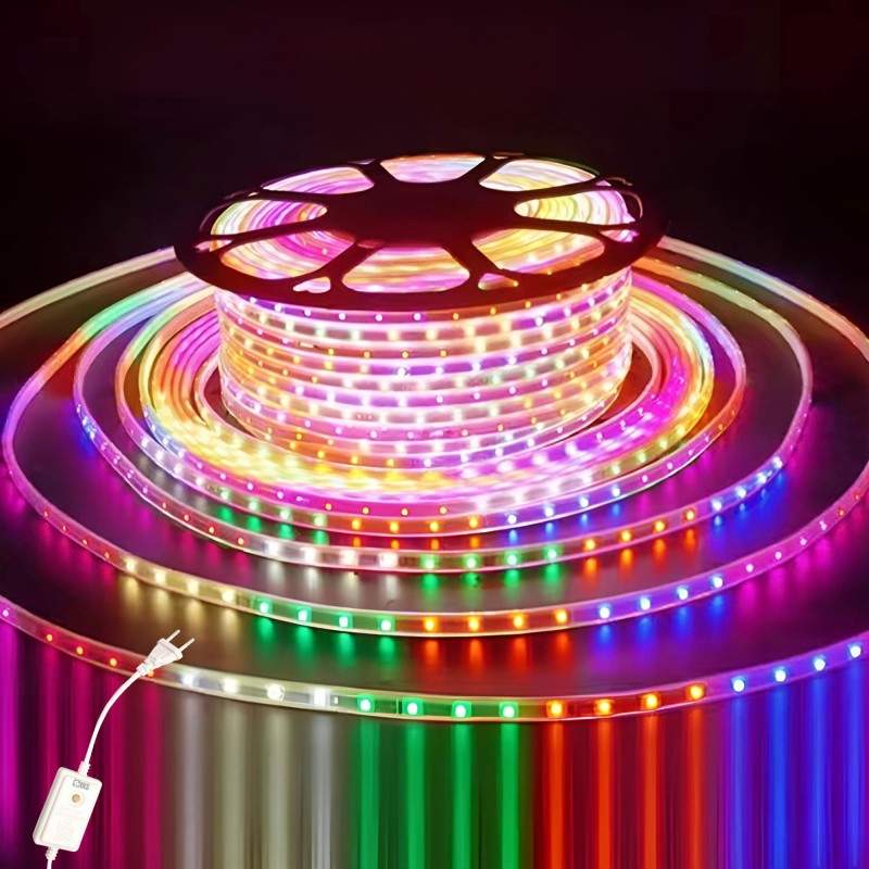 Instalatie De Craciun Tip Banda Led SIKS, Waterproof, Rola De 10 Metri, Cu Protectie Flexibila, De Exterior, Led SMD2835, 480...