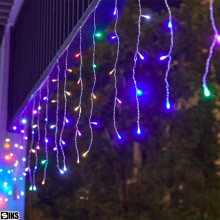Instalatie Craciun Tip Turturi SIKS, 5 Metri, 110 Led-uri, Pentru Casa / Gradina / Foisor, Cu 8 Jocuri De Lumini, Franjuri Cu...