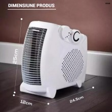 Aeroterma Electrica de Podea EDAR, 2000W, 2 Trepte de Putere, Termostat Reglabil, Protectie la Supraincalzire, Indicator Lumi...