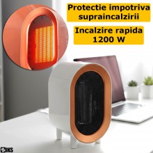 Aeroterma Aer Cald SIKS, Electrica, Mini Incalzitor, Portabil, Incalzire Rapida 1200W, Termostat Reglabil 2 Trepte, Silentios... Aeroterma Aer Cald SIKS, Electrica, Mini Incalzitor, Portabil, Incalzire Rapida 1200W, Termostat Reglabil 2 Trepte, Silentios...