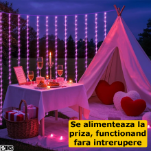 Instalatie De Craciun Roz SIKS Tip Plasa Franjuri 3 x 2 Metri, 416 Led-uri, Pentru Casa, Perdea, Foisor, Geam, Cu Jocuri De L... Instalatie De Craciun Roz SIKS Tip Plasa Franjuri 3 x 2 Metri, 416 Led-uri, Pentru Casa, Perdea, Foisor, Geam, Cu Jocuri De L...