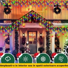 Instalatie Craciun Tip Turturi/Franjuri SIKS, 10 Metri, 300 Led-uri, Pentru Casa / Gradina, Cu 8 Jocuri De Lumini, Franjuri C... Instalatie Craciun Tip Turturi/Franjuri SIKS, 10 Metri, 300 Led-uri, Pentru Casa / Gradina, Cu 8 Jocuri De Lumini, Franjuri C...