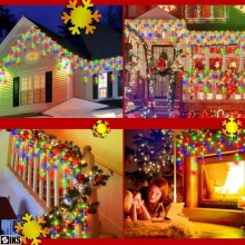 Instalatie Craciun Tip Turturi/Franjuri SIKS, 10 Metri, 300 Led-uri, Pentru Casa / Gradina, Cu 8 Jocuri De Lumini, Franjuri C... Instalatie Craciun Tip Turturi/Franjuri SIKS, 10 Metri, 300 Led-uri, Pentru Casa / Gradina, Cu 8 Jocuri De Lumini, Franjuri C...
