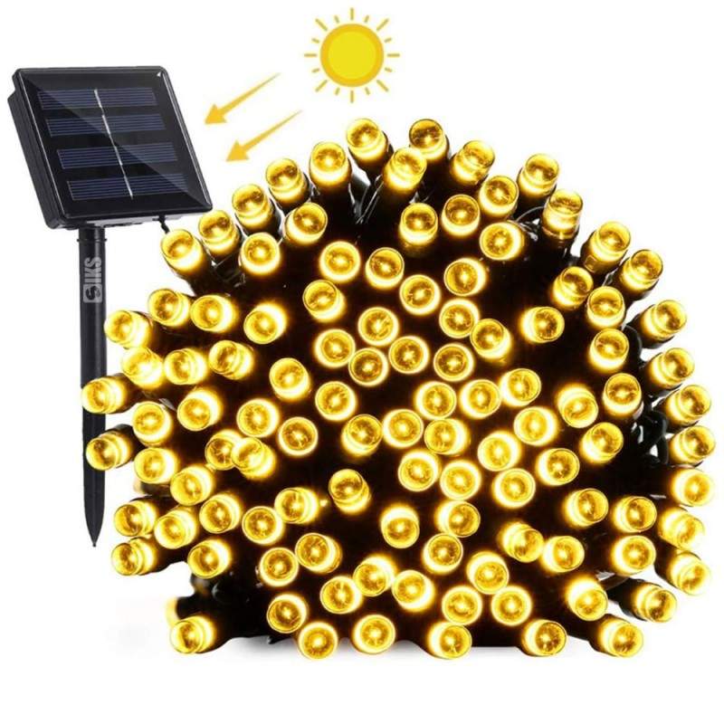 Instalatie De Craciun Liniara Solara SIKS, 10 Metri, 100 Led-uri, De Exterior, Incarcare Panou Solar, Tip Sir, 8 Jocuri De Lu... Instalatie De Craciun Liniara Solara SIKS, 10 Metri, 100 Led-uri, De Exterior, Incarcare Panou Solar, Tip Sir, 8 Jocuri De Lu...