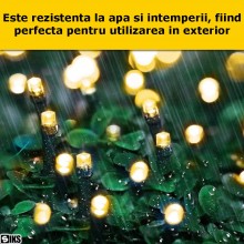 Instalatie De Craciun Liniara Solara SIKS, 10 Metri, 100 Led-uri, De Exterior, Incarcare Panou Solar, Tip Sir, 8 Jocuri De Lu... Instalatie De Craciun Liniara Solara SIKS, 10 Metri, 100 Led-uri, De Exterior, Incarcare Panou Solar, Tip Sir, 8 Jocuri De Lu...