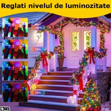 Instalatie De Craciun Liniara Solara SIKS, 40 Metri, 400 Led-uri, De Exterior, Incarcare Panou Solar Mare Si Posibilitate Ali... Instalatie De Craciun Liniara Solara SIKS, 40 Metri, 400 Led-uri, De Exterior, Incarcare Panou Solar Mare Si Posibilitate Ali...